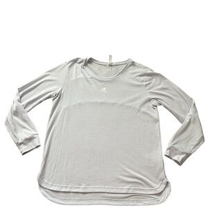 Adidas Women's Light Blue Pastel Long Sleeve Top Active Sport